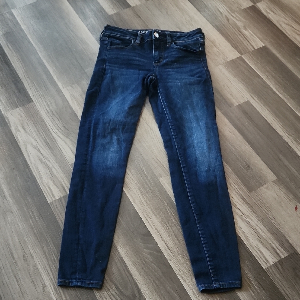 American Eagle Outfitters Dark Blue Skinny Jeans